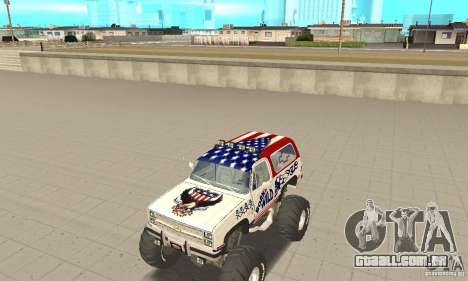 Chevrolet Blazer K5 Monster Skin 7 para GTA San Andreas