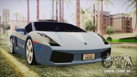 Lamborghini Gallardo 2004 Italian Polizia para GTA San Andreas