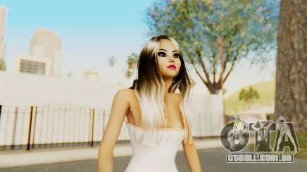 Blonde White Top para GTA San Andreas