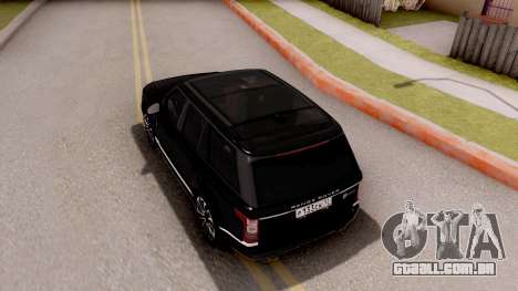 Range Rover SVA para GTA San Andreas