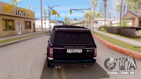 Range Rover SVA para GTA San Andreas
