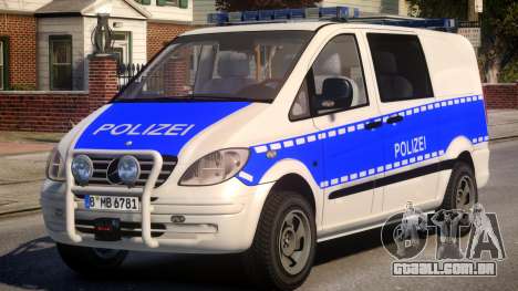 Mercedes Benz Vito German Police para GTA 4