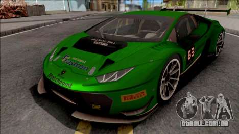 Lamborghini Huracan GT3 2015 Paint Job Preset 1 para GTA San Andreas
