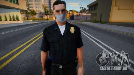 Lapd1 em uma máscara de proteção para GTA San Andreas